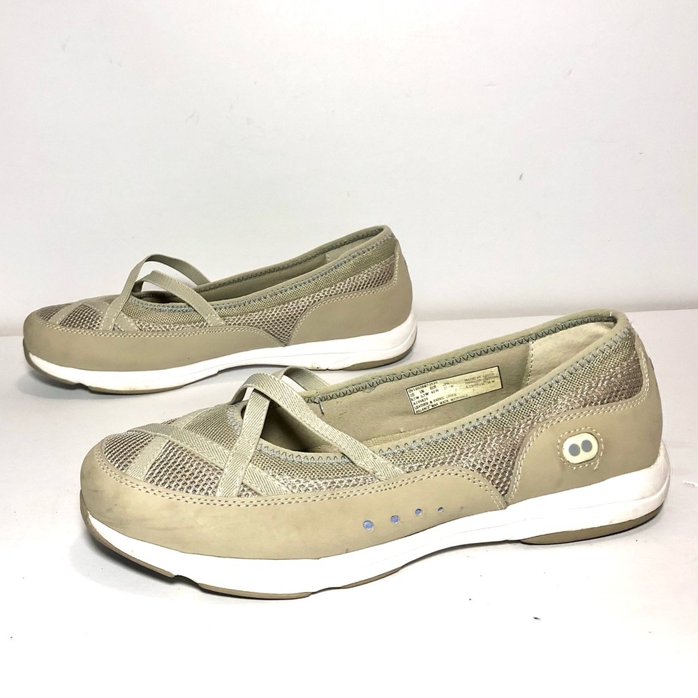 RYKA Slip On Walking Sneaker Casual Comfort Shoes Women’s size 8.5 Wide Beige‎